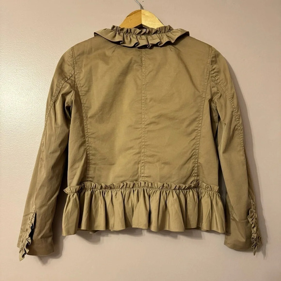 J.Crew Ruffle Chino  Jacket Women Size 2 - Picture 9 of 9